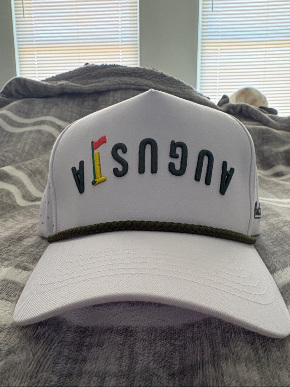 ALBATROSS AUGUSTA White Embroidered Golf Hat